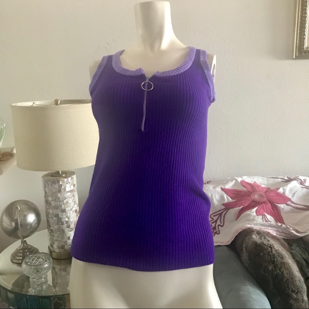 80’s vintage sweater half-zip top